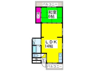 モデラ－ト三国ヶ丘の物件間取画像